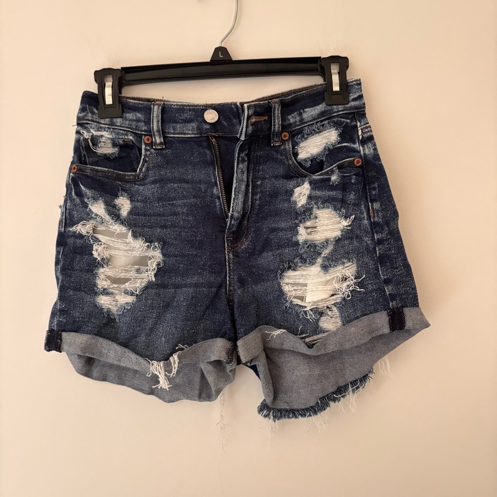 American Eagle Distressed Stretch Jean Shorts XS